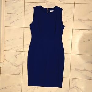 Calvin Klein (10) Royal Blue Sleeveless Dress